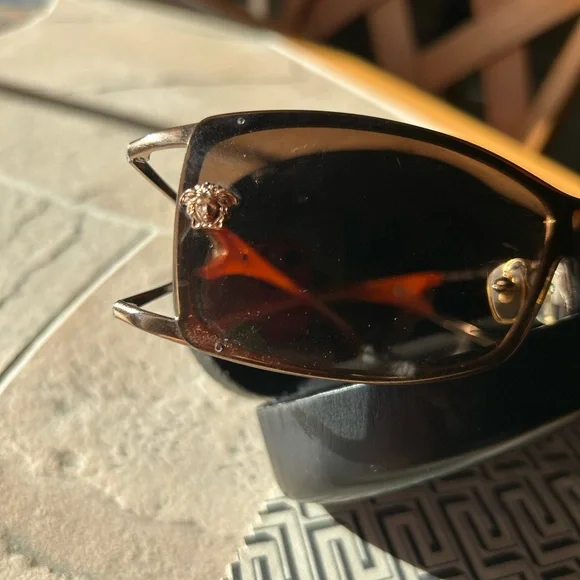 Versace Brown and Black Sunglasses - Picture 5 of 7